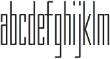 Compressed Jam Thin ttf (100) Font LOWERCASE