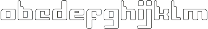 Computer Robot-Hollow otf (400) Font LOWERCASE