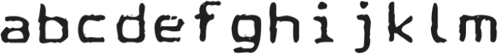 ComputerTypewriterSVG-Regular otf (400) Font LOWERCASE