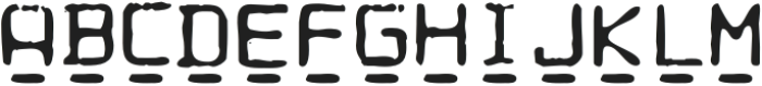 ComputerTypewriterSVGUnder otf (400) Font UPPERCASE