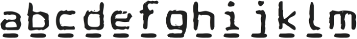 ComputerTypewriterSVGUnder otf (400) Font LOWERCASE