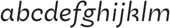 Conacher Italic otf (400) Font LOWERCASE