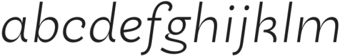 Conacher Light Italic otf (300) Font LOWERCASE