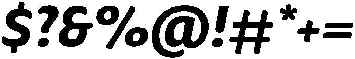 Condell Bio Bold-Italic otf (700) Font OTHER CHARS