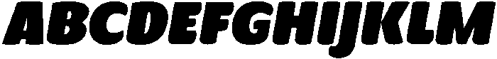 Condell Bio SuperHeavy-Italic otf (800) Font UPPERCASE