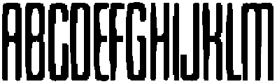 Condensed Cathedral Regular otf (400) Font UPPERCASE