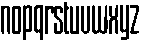 Condensed Cathedral Regular otf (400) Font LOWERCASE