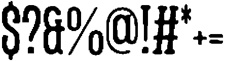 Condensed Victorian Regular otf (400) Font OTHER CHARS