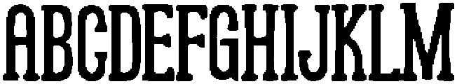 Condensed Victorian Regular otf (400) Font UPPERCASE