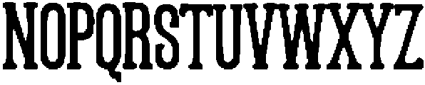 Condensed Victorian Regular otf (400) Font UPPERCASE