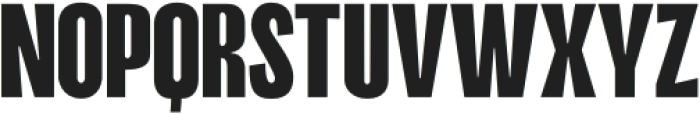 Condensed font Regular otf (400) Font UPPERCASE