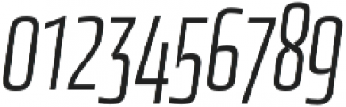 Condesqa 4F ExtraLight Italic otf (200) Font OTHER CHARS