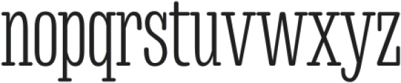 Condretro Regular otf (400) Font LOWERCASE