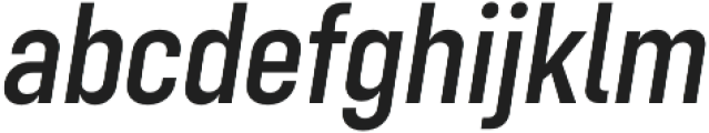 Config Condensed Medium Italic otf (500) Font LOWERCASE