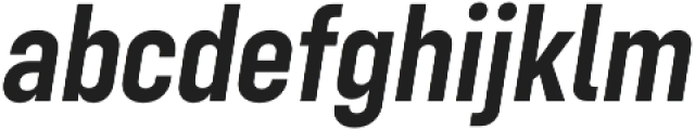 Config Condensed SemiBold Italic otf (600) Font LOWERCASE