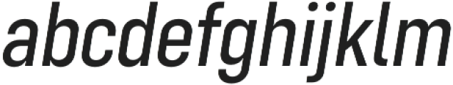 Config Condensed Text Italic otf (400) Font LOWERCASE