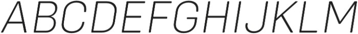 Config Rounded ExtraLight Italic otf (200) Font UPPERCASE