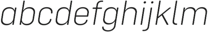 Config Rounded ExtraLight Italic otf (200) Font LOWERCASE