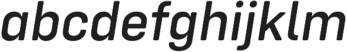 Config Rounded Medium Italic otf (500) Font LOWERCASE