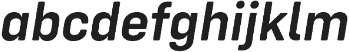 Config Rounded SemiBold Italic otf (600) Font LOWERCASE
