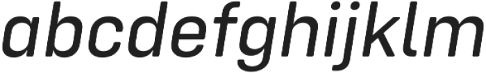 Config Rounded Text Italic otf (400) Font LOWERCASE