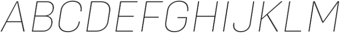 Config Rounded Thin Italic otf (100) Font UPPERCASE