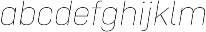 Config Rounded Thin Italic otf (100) Font LOWERCASE