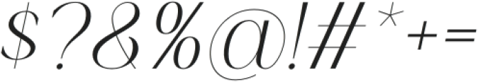Conjiote Italic otf (400) Font OTHER CHARS