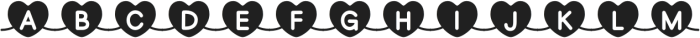 Connected Hearts Regular otf (400) Font UPPERCASE