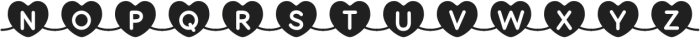 Connected Hearts Regular otf (400) Font UPPERCASE