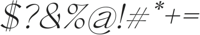 Conso ExtraLight Italic otf (200) Font OTHER CHARS