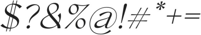 Conso Light Italic otf (300) Font OTHER CHARS