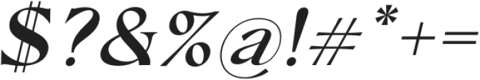 Conso Serif SemiBold Italic otf (600) Font OTHER CHARS