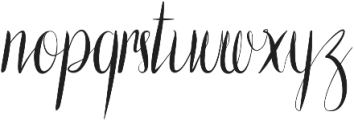 Conspired Lovers otf (400) Font LOWERCASE
