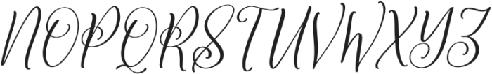 Constaince Matequeen Italic otf (400) Font UPPERCASE