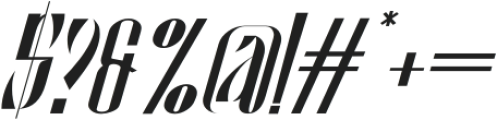 Constantly Challenged Light Italic otf (300) Font OTHER CHARS