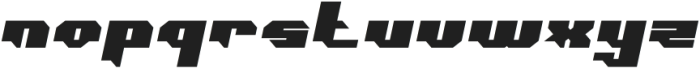Construction Bold Italic otf (700) Font LOWERCASE