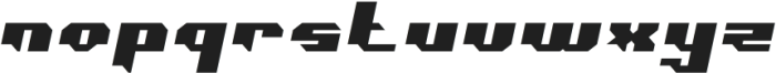 Construction Italic otf (400) Font LOWERCASE
