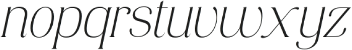 Consumer Type Extra Light Italic otf (200) Font LOWERCASE