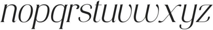 Consumer Type Light Italic otf (300) Font LOWERCASE