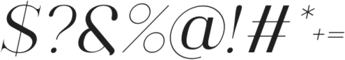 Consumer Type Regular Italic otf (400) Font OTHER CHARS
