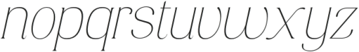 Consumer Type Thin Italic otf (100) Font LOWERCASE