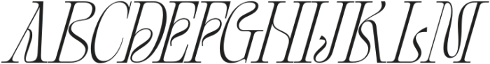 Continents Boundless Light Italic otf (300) Font UPPERCASE