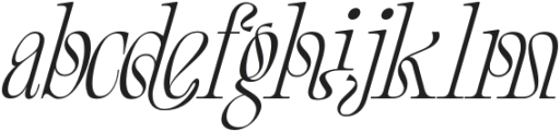 Continents Boundless Light Italic otf (300) Font LOWERCASE