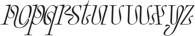 Continents Boundless Light Italic otf (300) Font LOWERCASE