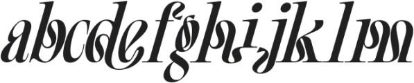 Continents Boundless Regular Italic otf (400) Font LOWERCASE