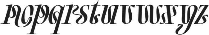 Continents Boundless Regular Italic otf (400) Font LOWERCASE