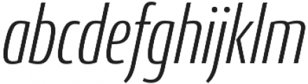 Conto Compressed Light Italic otf (300) Font LOWERCASE