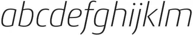 Conto ExLight Italic otf (300) Font LOWERCASE