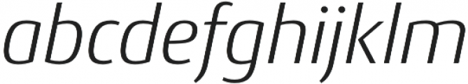 Conto Light Italic otf (300) Font LOWERCASE